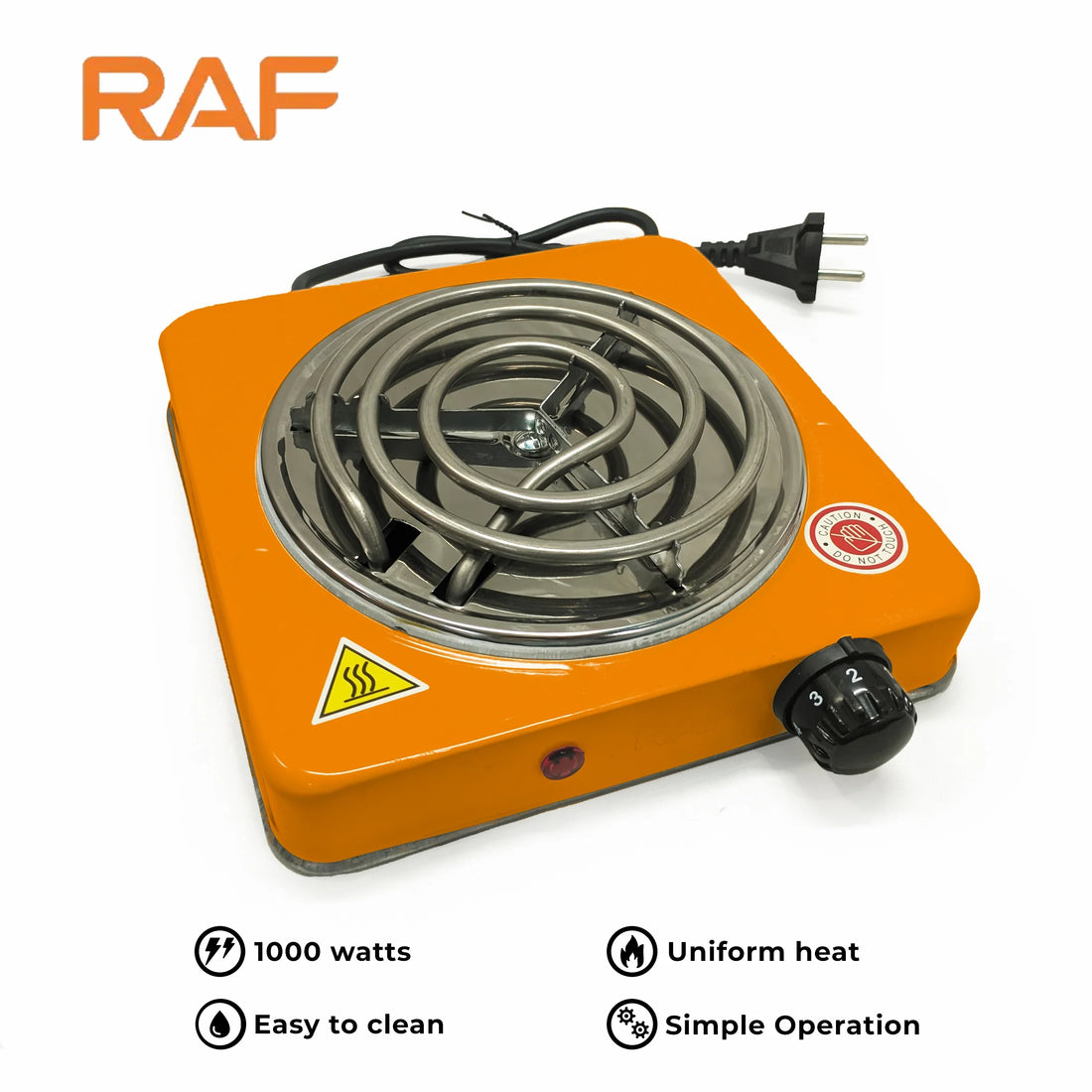 Orange Electric Hot Plate
